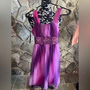 My Michelle Girls Pink & Purple Dress 12